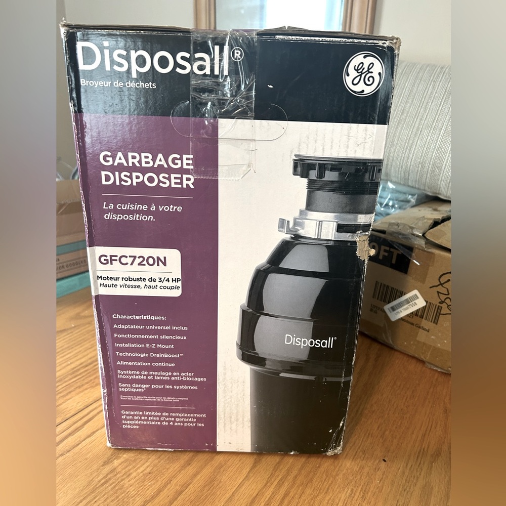 GE 3/4 hp disposal. GFC720N